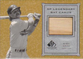 2001 SP Legendary Cuts - Game Bat #B-RY Robin Yount Front