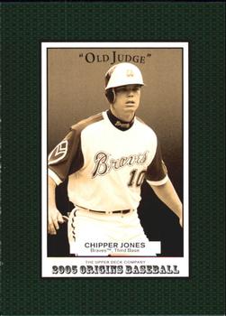 2005 UD Origins - Old Judge #22 Chipper Jones Front