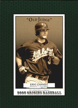 2005 UD Origins - Old Judge #41 Eric Chavez Front