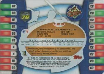 2005 Topps Hot Button #129 Brian Roberts Back