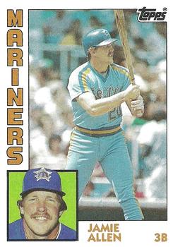 1984 Topps #744 Jamie Allen Front