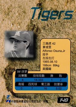 1998 CPBL T-Point Traditional Card Series #148 Al Osuna Back