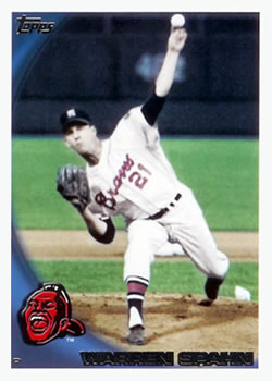 2010 Topps #20 Warren Spahn Front