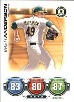 2010 Topps Attax #NNO Brett Anderson Front