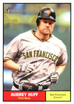 2010 Topps Heritage #318 Aubrey Huff Front