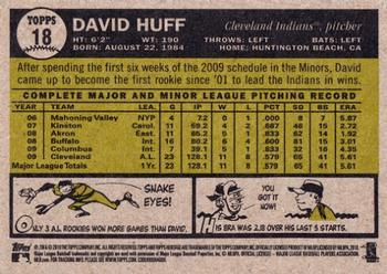 2010 Topps Heritage #18 David Huff Back