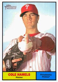 2010 Topps Heritage #20 Cole Hamels Front