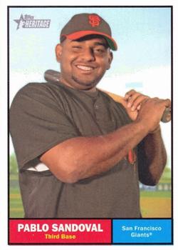 2010 Topps Heritage #55 Pablo Sandoval Front