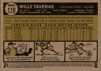 2010 Topps Heritage #110 Willy Taveras Back