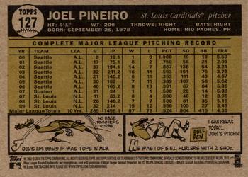 2010 Topps Heritage #127 Joel Pineiro Back