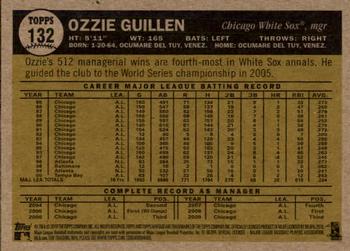 2010 Topps Heritage #132 Ozzie Guillen Back