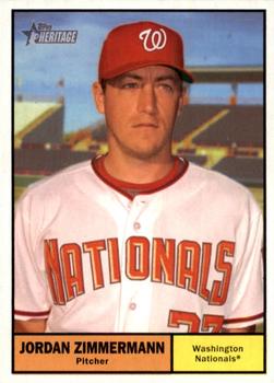 2010 Topps Heritage #255 Jordan Zimmermann Front