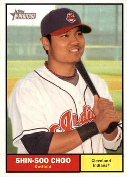 2010 Topps Heritage #323 Shin-Soo Choo Front