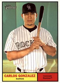 2010 Topps Heritage #335 Carlos Gonzalez Front