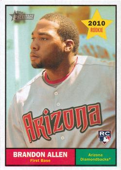 2010 Topps Heritage #362 Brandon Allen Front