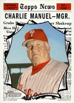 2010 Topps Heritage #462 Charlie Manuel Front