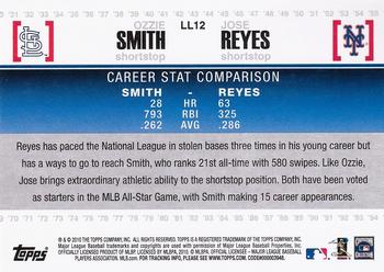 2010 Topps - Legendary Lineage #LL12 Ozzie Smith / Jose Reyes Back