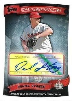 2010 Topps - Peak Performance Autographs #PPA-DS Daniel Stange Front