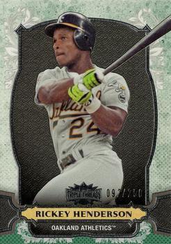 2014 Topps Triple Threads - Emerald #18 Rickey Henderson Front
