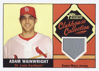 2010 Topps Heritage - Clubhouse Collection Relics #CCR-AW Adam Wainwright Front