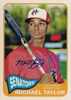 2014 Topps Heritage Minor League - Real One Autographs #ROA-MT Michael Taylor Front