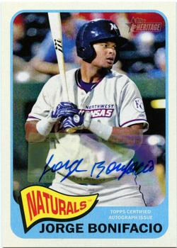 2014 Topps Heritage Minor League - Real One Autographs #ROA-JB Jorge Bonifacio Front