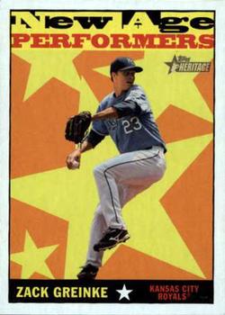 2010 Topps Heritage - New Age Performers #NAP11 Zack Greinke Front