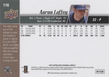 2010 Upper Deck #170 Aaron Laffey Back