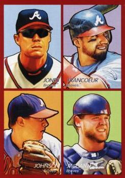 2009 Upper Deck Goudey - 4-in-1 #35-54 Chipper Jones / Jeff Francoeur / Brian McCann / Kelly Johnson Front