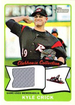 2014 Topps Heritage Minor League - Clubhouse Collection Relics #CCR-KC Kyle Crick Front