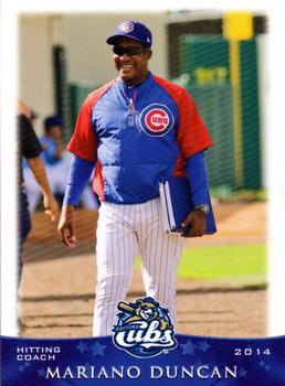 2014 Grandstand Daytona Cubs #NNO Mariano Duncan Front