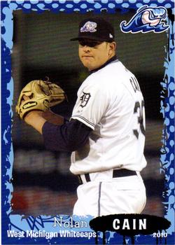 2010 Grandstand West Michigan Whitecaps #NNO Nolan Cain Front