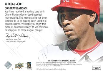 2010 Upper Deck - UD Game Jersey #UDGJ-CF Chone Figgins Back