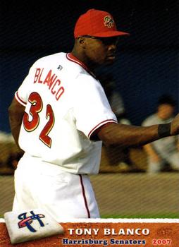 2007 Grandstand Harrisburg Senators #4 Tony Blanco Front