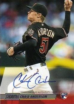 2014 Stadium Club - Autographs #SCA-CA Chase Anderson Front