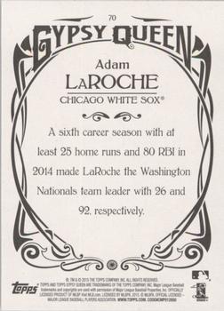 2015 Topps Gypsy Queen #70 Adam LaRoche Back