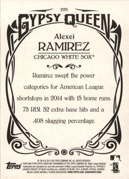 2015 Topps Gypsy Queen #225 Alexei Ramirez Back
