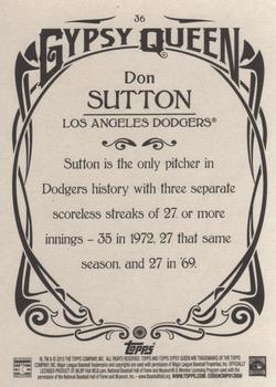 2015 Topps Gypsy Queen #36 Don Sutton Back