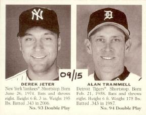 2007 Upper Deck Goudey - Double Play #93 Derek Jeter / Alan Trammell Front