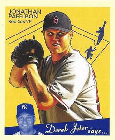 2008 Upper Deck Goudey - Mini Blue Backs #29 Jonathan Papelbon Front