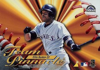 1997 Pinnacle - Team Pinnacle #7 Ken Griffey Jr. / Ellis Burks Back