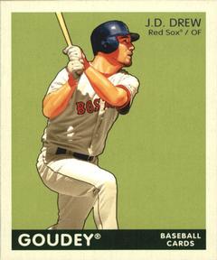 2009 Upper Deck Goudey - Mini Green Back #33 J.D. Drew Front