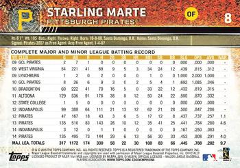 2015 Topps Opening Day #8 Starling Marte Back