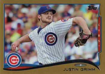 2014 Topps Update - Gold #US-14 Justin Grimm Front