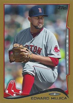 2014 Topps Update - Gold #US-161 Edward Mujica Front