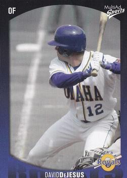 2003 MultiAd Omaha Royals #6 David DeJesus Front