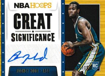 2014-15 Hoops - Great SIGnificance Gold #90 Rodney Hood Front
