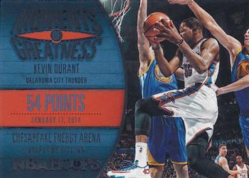2014-15 Hoops - Moments of Greatness #25 Kevin Durant Front