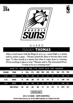 2014-15 Hoops - Green #256 Isaiah Thomas Back