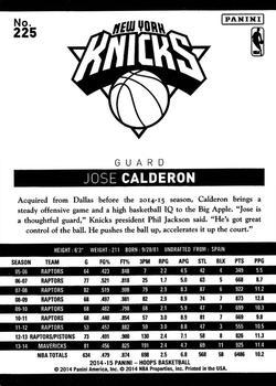 2014-15 Hoops - Silver #225 Jose Calderon Back